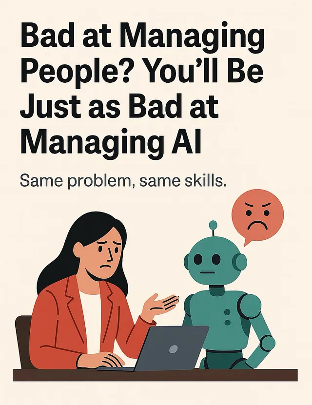 Illustration symbolizing bad AI outputs caused by poor management