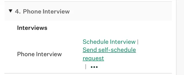 Expand caret to show stage options