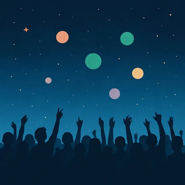 Concert scene representing leadership under the spotlight